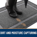 OLANLY Front Door Mat Outside 35x23, All-Season Heavy-Duty Rubber Doormat - Image 5