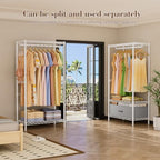 Golpart Heavy Duty Clothing Rack with Adjustable Shelves Clothes Wardrobe - Image 3