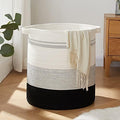 OIAHOMY 80L Laundry Basket Laundry Hamper Nursery Hamper Gradient Dark by MasterofSpaceOptimization