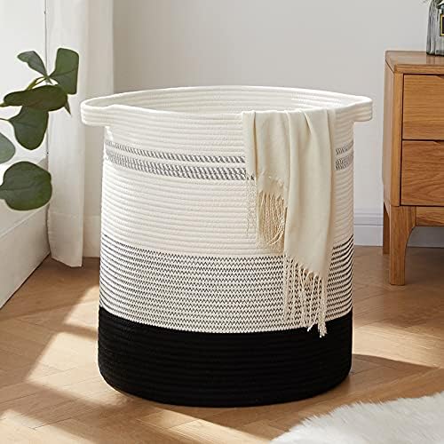 OIAHOMY 80L Laundry Basket Laundry Hamper Nursery Hamper Gradient Dark by MasterofSpaceOptimization