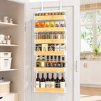 6 Tier Pantry Door Organizer Storage Spice Rack Adjustable Basket 57.09"H by Unknown