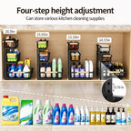 Three-Tier Under Sink Organizer Kitchen Bathroom, Grid, 1 Pack - Image 4