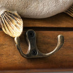 huulmood Mounted Fish Wall Plaque with 3 Hooks, Wooden fish Key Holder - Image 6
