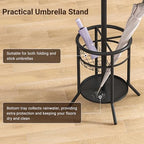 ELYKEN Coat Rack Freestanding, Metal Coat Rack with Umbrella Holder - Image 4