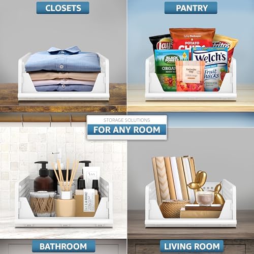 Sorbus Stackable Closet Organizer, Open-Front Shelf Bins (4 Small) - Image 4