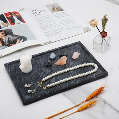 Real Luxurious Natural Marble Tray - 12x8 Inch Marble Vanity Tray - Image 6