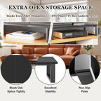 aboxoo 59" Large TV Riser Stand for 32-75 Inch TV, TV Shelf with Steel Legs - Image 4