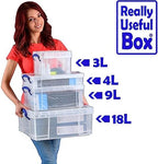 Really Useful Box 4 Liter Plastic Storage File Box Container, 10 Pack - Image 5