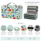 300 Slots Colored Pencil Case Organizer, 4 Layer Bag - Image 3