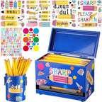 Mifoci 8 Pcs Pencil Dispenser for Classroom Stainless Steel, Blue by Mifoci