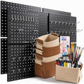 Spampur Peg Board, 8 Pack Metal Pegboard Wall Organizer with Accessories by Spampur