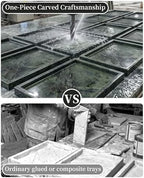 100% Natural Marble Tray for Home Decor, 12"x8" Marble Vanity Tray for Countertop Bathroom Kitchen Dresser, Stone Tray for Jewelry, Cosmetics, Lotion and Perfume - Image 5