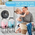Filltouch 2 Pack Glass Laundry Detergent Dispenser with Stand, 1 Gal/128 oz - Image 6