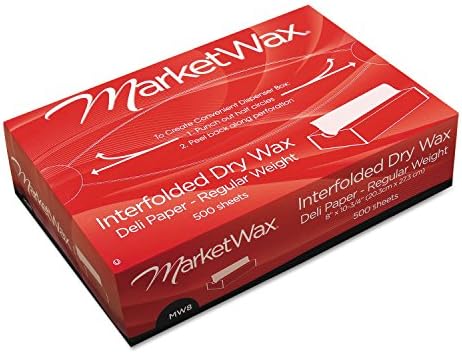 Bagcraft Marketwax Interfolded Dry Wax Deli Paper, 8 X 10.75, White, 500/box, 12 Boxes/Carton by Bagcraft+Papercon