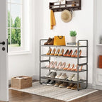 SNTD Expandable Metal Shoe Rack for Closet, Entryway & Garage, 4-Tier, Grey - Image 2