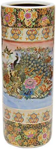 Red Lantern 24" Satsuma Peacock Porcelain Umbrella Stand by RedLantern