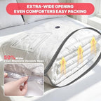 IDEATECH 6Pack Vacuum Storage Bags with Electric Pump, Jumbo Vacuum Seal Bags for Clothing, Bedding & Blankets, Heavy Duty Compression Space Saver with Airtight Seal, Small Space Storage Pack-3L+3XL - Image 3