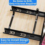 BOIVSHI 1 Tier Pull Out Spice Rack, 10.5" Wx10.5 Wx2.8 H - Image 2