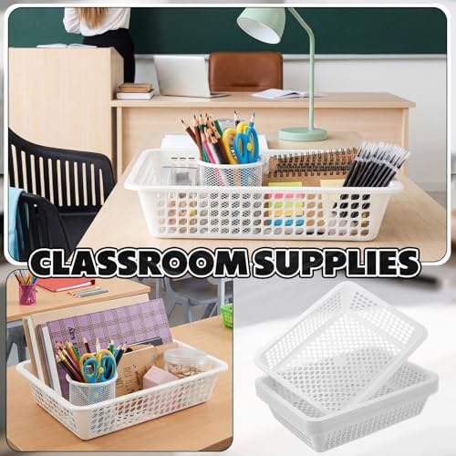 16 Pack Paper Basket,White,14 X 10 X 3 Inch,Classic - Image 6