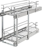 Rev-A-Shelf 2-Tier Pullout Organizer for Kitchen Cabinets, 9" x 22" by Rev-A-Shelf
