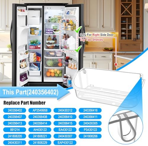 ALVAR 240356402 Refrigerator Door Bin for Frigidaire Door Shelf Replacement - Image 3