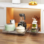 Pull Out Cabinet Organizer 28½" W x 21½" D, Heavy Duty Cabinet Pull Out Shelves, Slide Out Drawers Organization for Kitchen Cabinets Bathroom - Image 6