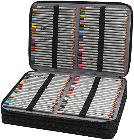384 Slots Pencil Case, 4-Layer Organizer with Shoulder Strap - Image 3