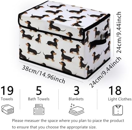 Stackable Storage Bins with Lids,Closet Organizers Fabric Box for Home and Office,Blanket Clothes Organizers,Under Bed Storage Containers 3 Pack - Image 2