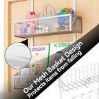 Kaiferty Over The Door Hooks Organizer, Coat Rack Over The Door Storage Hanger Towel Rack, Back of Door Storage Organizer for Bathroom,Bedroom,Kitchen,Office (Silver, 3-Tier) - Image 6