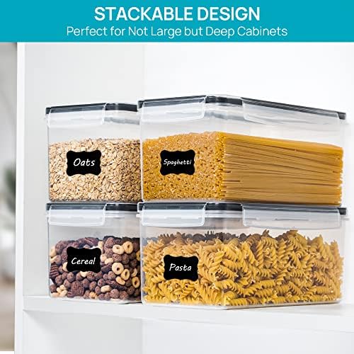 Vtopmart Pasta Storage Containers, 4 Pack, 3.2L Airtight Canisters - Image 6