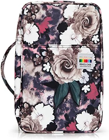 YOUSHARES Pencil Holder 300 Slots - 300 Slots large Pen Case Organizer with Multilayer Holder for Prismacolor Colored Pencils & Gel Pen (Grey Rose) - Image 2