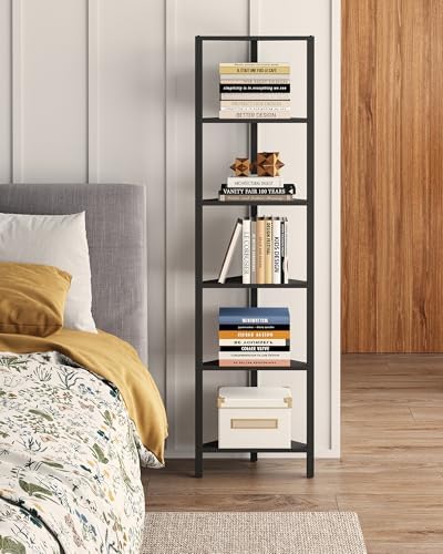 TUTOTAK Corner Shelf, 6-Tier Corner Bookshelf for Small Space by ChoosetutotakFurnitureBuildYourCozyHome
