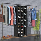 Libeder 30 Section Hanging Shoe Organizer & Storage for Closet, Black - Image 4
