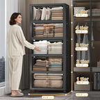 UAMFURI Stackable Storage Bins, 560QT Collapsible Drawers with 1 Lid - Image 2