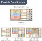 DIMJ Drawer Organizer Clothes 28 Pack - Foldable Baby Organizers and Storage Dresser Organizer for Bedroom, Closet Nursery Organization Dresser Dividers for underwear, Sock, Bra, Belt, Tie - Image 4