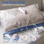 VMstr Vacuum Seal Bags for Clothing Travel, Vacuum Storage Bags with USB Electric Pump, Compression Space Saver for Luggage Suitcase 18 Combo Bags + USB Pump - Image 5