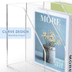 Acrylic Paper Tray Stackable Letter Organizers, Clear Paper Tray Desk Organizer, 3-Tier, Desk A4 File Holder for Office Document Desktop File Tray-2pack - Image 5