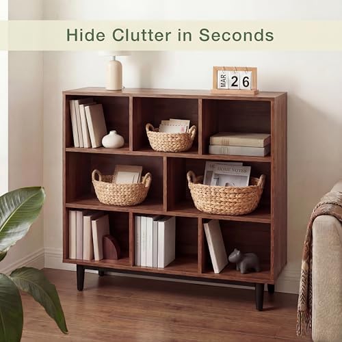 Set of 3 Wicker Storage Baskets for Organizing - Woven Decorative Baskets with Handles - Organizers for Bathroom, Kitchen, and Shelves (Natural) - Image 3