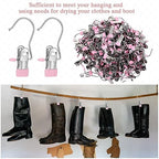 Yinder 150 Pcs Boot Hanger Clips Laundry Hooks Stainless Steel Hooks,Pink - Image 4