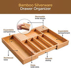 Utensil Drawer Organizer, Kitchen Silverware Organizer with Knife Blocks - Image 5
