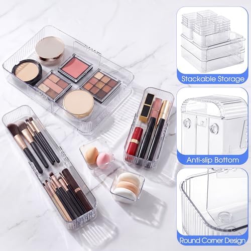 Aneco 20Pcs Extendable Drawer Organizer 4-Size Expandable Drawer Organizer - Image 3