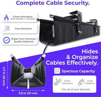 Ascrono Original Under Desk Cable Management Tray, Black, 27.3" - Image 6