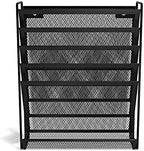 TRU RED Mesh Letter Wall File, 5-Pocket Hanging Organizer, Black - Image 2