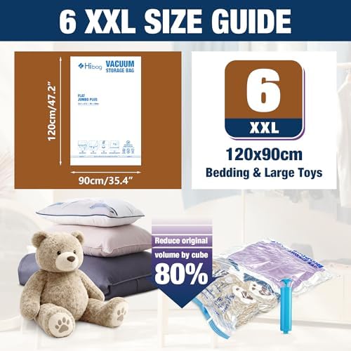 XXL Jumbo Vacuum Seal Storage Bags Extra Large for Clothing Bedding - Image 2