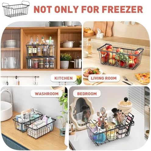 Goovilla Freezer Organizer Bins for 5-7 Cu.FT Chest Freezer, 8 Pack Black - Image 7