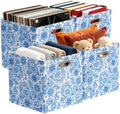 Posprica Cube Storage Bins Fabric Storage Cubes, 13 Inch Collapsible Cubby Storage Bins for Cube Organizer, Decorative Storage Boxes for Shelf Closet Organizer Nursery Toy Storage(Celadon blue) by Posprica