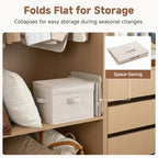 StorageWorks Fabric Storage Bins with Lids, Closet Storage Bins - Image 4