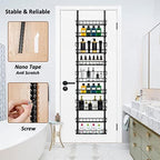 Churboro 9 Tier Over Door Pantry Organizer, 2-in-1 Adjustable Spice Rack - Image 5