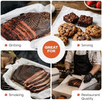 White Butcher Paper 18" x 12000" (1000 feet) with Dispenser - USA-Made Natural Butcher Paper Roll for Meat and Fish - Uncoated, Unwaxed & Food-Grade Material for Smoking, Barbecue by IDL Packaging - Image 5