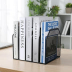 Vertical File Organizer for Desk, 2 Pcs Metal Mesh Holder with 5 Compartments, Desktop Document Storage Stand & File Folder Rack, Office Desk Organizer - 9.3"x8.5"x7.9" - Image 4